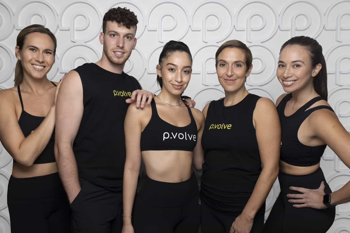 P.volve team members in athletic wear.